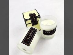 Złota, gorąco wyciskana, wymocowana, aksamitna naklejka, nadająca się do świec, perfum