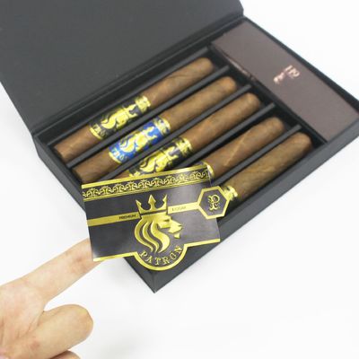 kupować Drukowanie etykiet na cygarach z folii złotych CMYK online manufacture