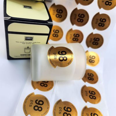 Niestandardowe etykiety na butelki z perfumami Wodoszczelne etykiety na świeczki naklejki do aromaterapii