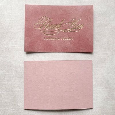 kupować Złota folia różowa Ślub Kartki podziękowań Naklejki dla małych firm Opakowania Kartki Drukowanie usług online manufacture