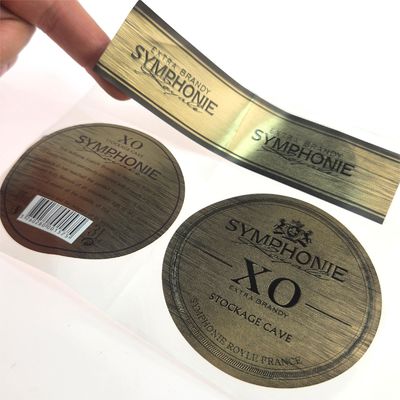 Butelka z czerwonym winem Whisky Plastic Vodka Zmniejsz etykietę