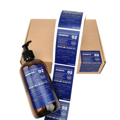 Wodaodporne kosmetyki codzienne Produkty chemiczne Logo naklejka do opakowań z detergentami do prania