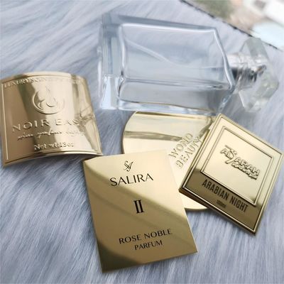 Logo metalowe na zamówienie Etykieta naklejki Etykieta do kosmetyków Szklana butelka Perfumy Kosmetyki świeca