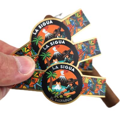 kupować Custom Embossed Gold Foil Cigar Label and Band with ISO9001:2008 Certification for Personalized Use online manufacture