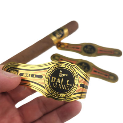 Dobra cena. Odpychacz wody Flexograficzne drukowanie Cigar Band Drukowanie Ceremonii ślubnej Etykiety klejące do drukowania w Internecie