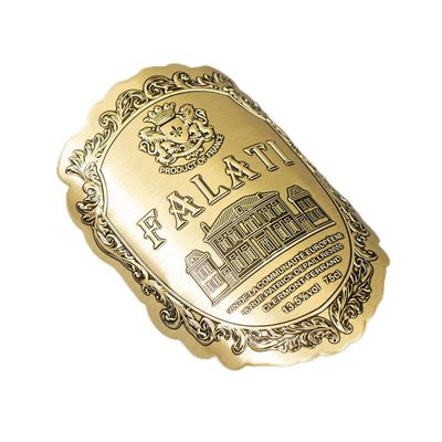Dobra cena. Wodoszczelna, przyjazna dla środowiska, 3D metalowa etykieta luksusowa, wykonana przez pełnoautomatyczną linię produkcyjną w Internecie